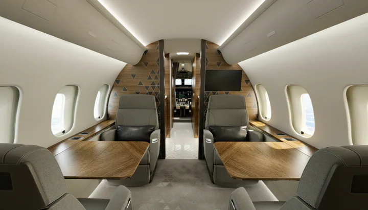 Global 5500 cabin reference view 2