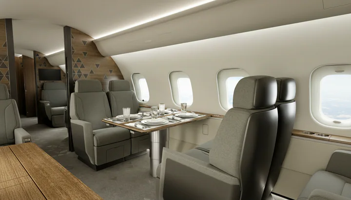 Global 5500 cabin reference view 1