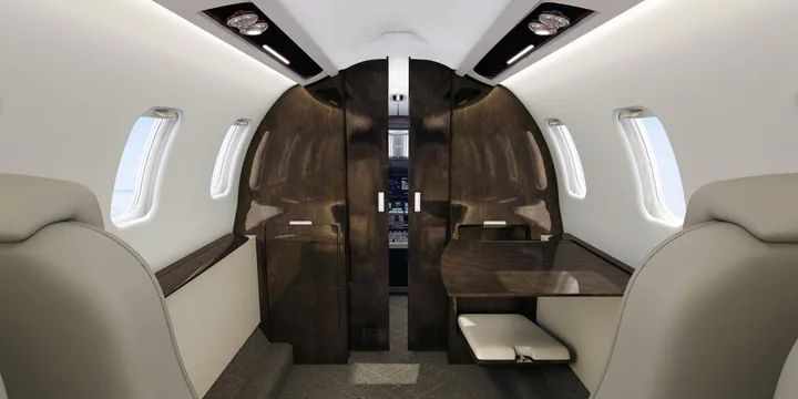 Learjet 75 Liberty cabin reference view 2