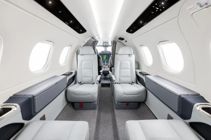 Phenom 100EV cabin reference view 1