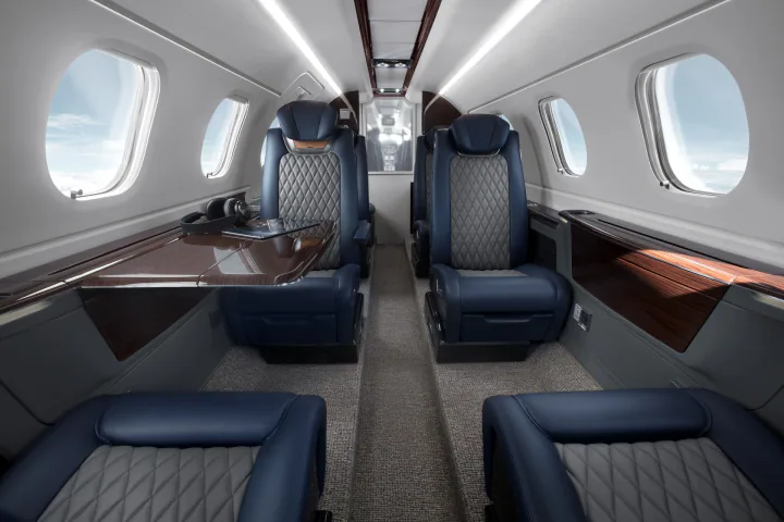 Phenom 300E cabin reference view 1
