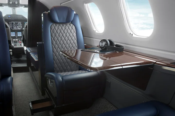 Phenom 300E cabin reference view 2